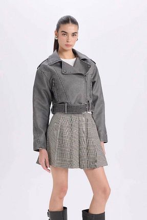 کت طوسی زنانه Relaxed Defacto - کد 889859908