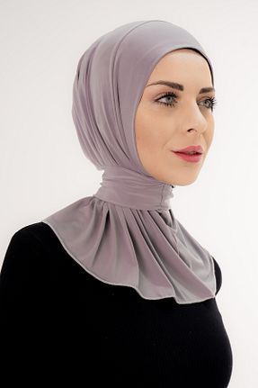 شال طوسی زنانه پلی استر Şalcenneti.com - کد 898399294