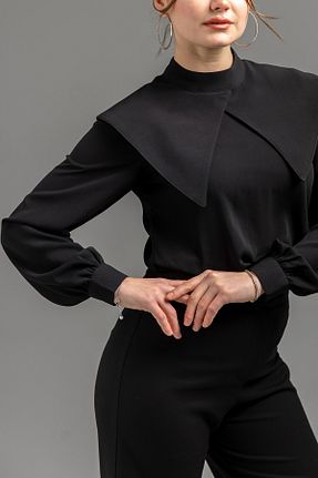 پیراهن مشکی زنانه اورسایز CANNAS - کد 898398731