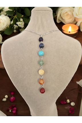 گردنبند جواهر رنگی زنانه سنگ طبیعی NBS Beautiful Naturel Stones - کد 898398199