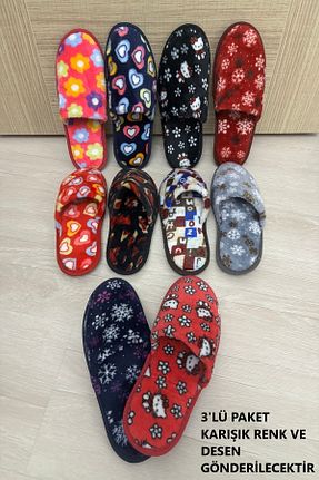 دمپائی خانگی رنگی زنانه پارچه ای Ems - کد 765888462