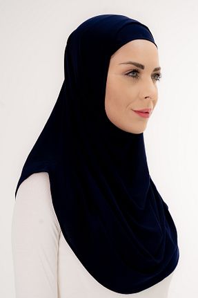 شال سرمه ای زنانه پلی استر Şalcenneti.com - کد 898408187