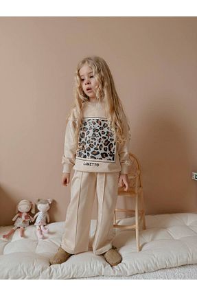 ست بالاتنه و پائین تنه نباتی بچه گانه بافتنی Nil Kids - کد 898929978