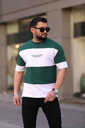 تیشرت سبز زنانه اورسایز ZENGOLL & RAMİRES - کد 898421959
