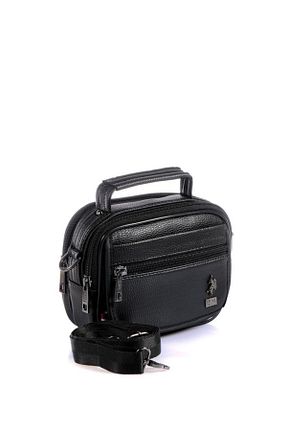 کیف پستچی مشکی زنانه پارچه ای U.S. Polo Assn. - کد 436284472