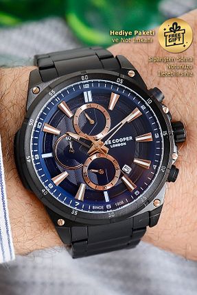 ساعت مچی مشکی مردانه 46-50 میلی متر Lee Cooper - کد 318880977