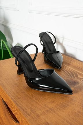 کفش پاشنه بلند کلاسیک مشکی زنانه چرم مصنوعی FootLux - کد 898439776