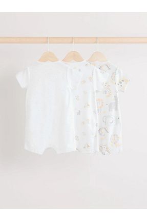سرهمی خواب سفید بچه گانه پنبه ای Next Baby - کد 898437279