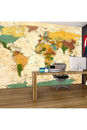 کاغذ دیواری طلائی Pluswall - کد 81408132
