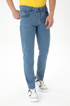 شلوار جین آبی مردانه پاچه ساده U.S. Polo Assn. - کد 898449096