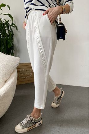 شلوار کرمگن نباتی زنانه Comfort Qaju - کد 765426203