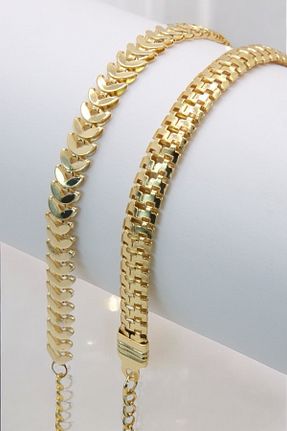 دستبند جواهر طلائی زنانه زیرکن TAKIPORT - کد 898462114
