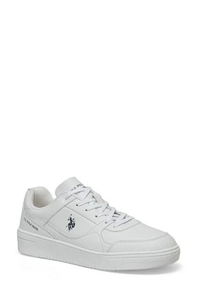 کفش اسنیکر سفید مردانه بند دار U.S. Polo Assn. - کد 897582221