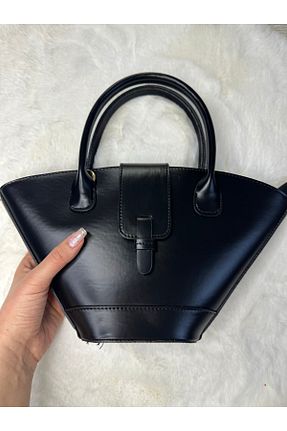 کیف دوشی مشکی زنانه چرم مصنوعی FASİON - کد 898644466