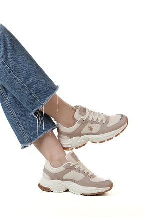 کفش اسنیکر صورتی زنانه بند دار U.S. Polo Assn. - کد 898550659