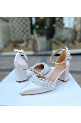 کفش مجلسی سفید زنانه چرم مصنوعی Gloriys Ayakkabı & Çanta - کد 897248630