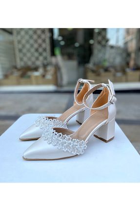 کفش مجلسی سفید زنانه چرم مصنوعی Gloriys Ayakkabı & Çanta - کد 897248630