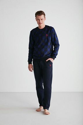 ست لباس راحتی سرمه ای مردانه طرح دار U.S. Polo Assn. - کد 777194698