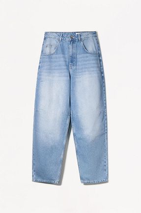 شلوار جین آبی مردانه رگولار Bershka - کد 898569327