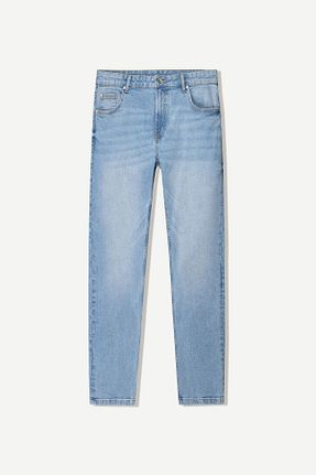 شلوار جین آبی مردانه رگولار Bershka - کد 898563153
