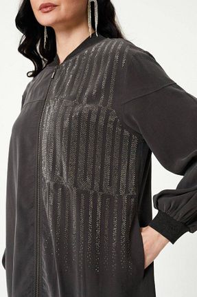 ست بالاتنه و پائین تنه حجاب طوسی زنانه گشاد Jupe - کد 898563456
