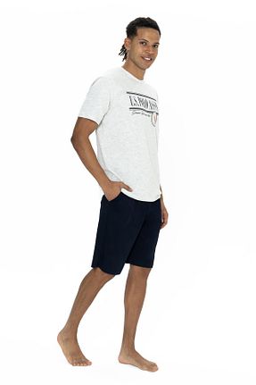 ست لباس راحتی قهوه ای مردانه پنبه ای U.S. Polo Assn. - کد 898582034