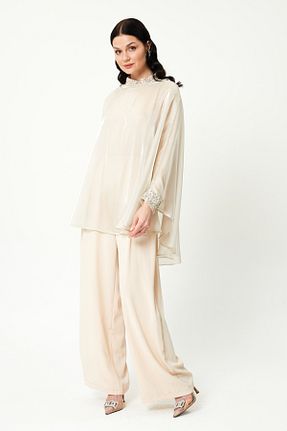 سرهمی حجاب طوسی زنانه رگولار Jupe - کد 898582851