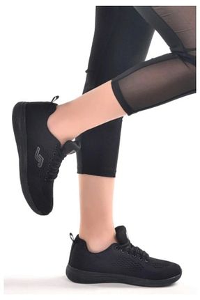 کفش پیاده روی مشکی زنانه پارچه ای Jump - کد 899190259