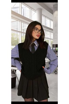 سوئیتر مشکی زنانه اکریلیک moda mh - کد 898593905