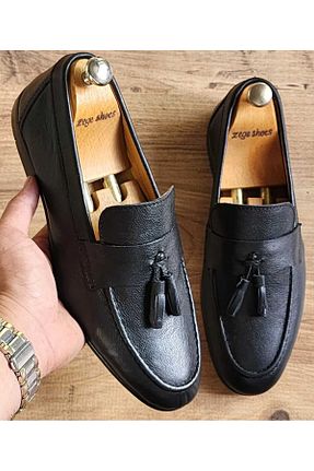 کفش کلاسیک مشکی مردانه چرم خالص Zegeshoes - کد 898589698