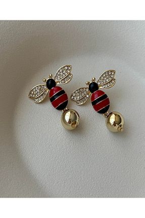 گوشواره جواهر مشکی مروارید mos&more - کد 898592038