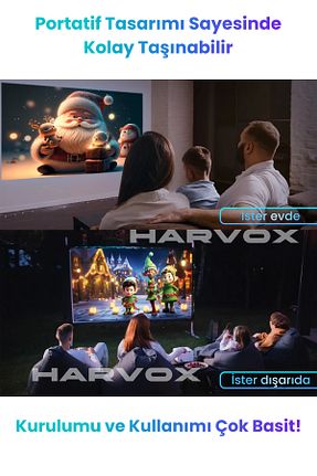پروژکتور مشکی HD HARVOX - کد 898607728