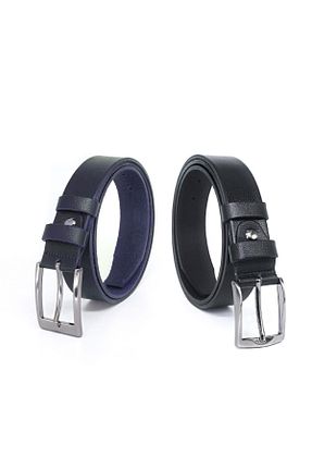 کمربند رنگی مردانه چرم خالص Livize - کد 898606818