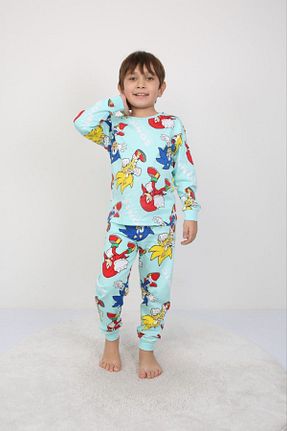 ست لباس راحتی آبی بچه گانه طرح دار bunny hopp - کد 796692709