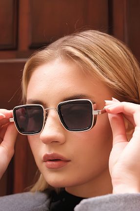 عینک آفتابی مشکی زنانه UV400 Eyesofia - کد 846691903