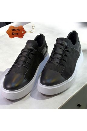 کفش کژوال مشکی مردانه چرم خالص MODA - کد 898619532
