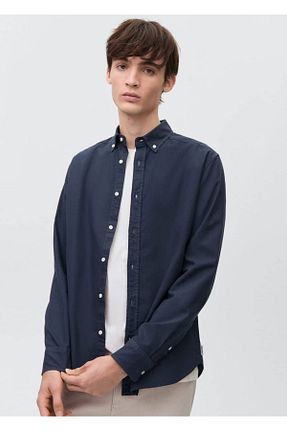 پیراهن سرمه ای مردانه رگولار MANGO Teen - کد 898627302