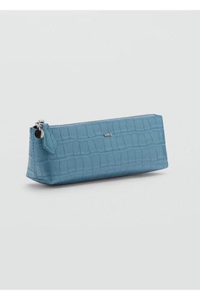 کیف پول آبی زنانه سایز متوسط MANGO - کد 899215460
