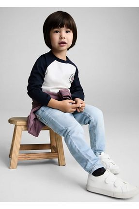 شلوار جین آبی بچه گانه رگولار MANGO Baby - کد 904700641