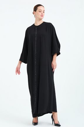 کلاه و ابایا مشکی زنانه مخلوط پلی استر Onitsha - کد 898645261