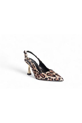 کفش استایلیتو قهوه ای پاشنه نازک MODA İBO SHOES - کد 899286030