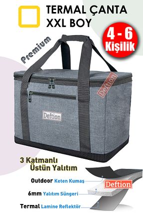 کیف عایق حرارتی طوسی 40-44,9 L Deftion - کد 841063976