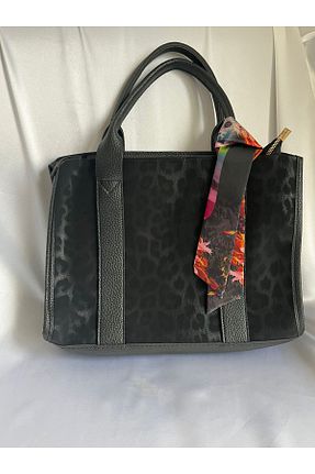 کیف دوشی مشکی زنانه چرم مصنوعی ÇANTA - کد 898697651