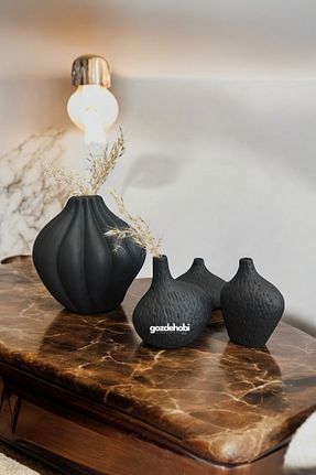 گلدان مشکی Beton gözde hobi - کد 870889310