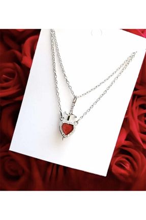 گردنبند جواهر زنانه روکش نقره YuChic - کد 898705923