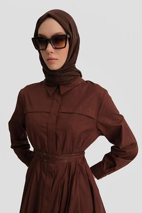 لباس حجاب زرشکی زنانه Relaxed Armine - کد 873833042