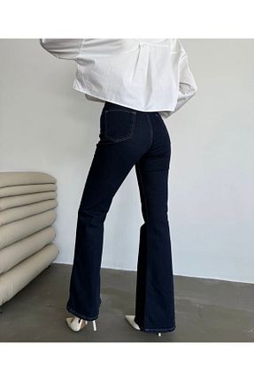 شلوار جین سرمه ای زنانه پاچه لوله تفنگی LİMABEL - کد 898727888