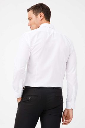 پیراهن سفید مردانه اسلیم فیت İgs - کد 57182888