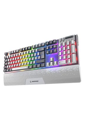 کیبورد گیمر سفید Rampage - کد 898598969