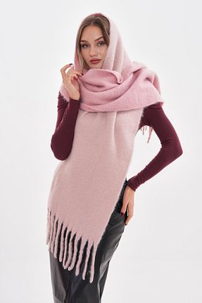 شال صورتی زنانه پلی استر Luminos Butik - کد 876147097